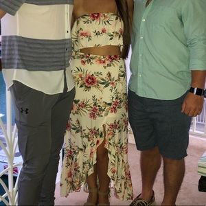 Floral two piece maxi set